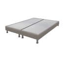 Sommier Tapissier + Jeu De Pieds 70+70x190 Omega Simili Taupe 18 Lattes