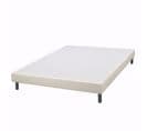 Sommier Tapissier + Pieds Sr15 Sahara 140x190 Lattes Bois Massif - H.15 Cm