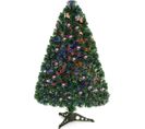 Sapin De Noël Artificiel Lumières LED 90 Cm Arbre De Noël Avec Pied En Plastique Matériau Pvc