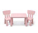 Ensemble Table Et Chaises Pour Enfants De 1 à 7 Ans, 1 Table De Jeux Et 2 Chaises Idéal Pour Manger