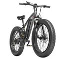 Gf600 Vélo Électrique 48v 13ah Batterie 1000w Moteur 26x4.0 Pouces, 40 Km/h, Noir Gris