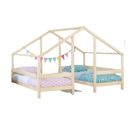 Lit Cabane 2 Couchages Villy 90x160cm - Bois