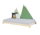 Lit Simple En Bois Teeny Verni 80x160cm