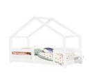 Lit Cabane Lucky 120x190cm Blanc