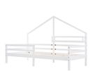 Lit Cabane 90 X 200 Cm Blanc Avec Support De Rangement