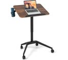 Bureau Debout Mobile 72x50 cm, Podium Mobile Angle Et Hauteur Réglable 72 X 50 X 74-107 Cm