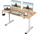 Bureau Assis Debout Électrique, 140 X 70 X 72-116 Cm, Table Réglable En Hauteur