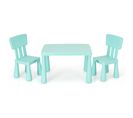 Table Et Chaises Enfants 1-7 Ans Avec Dossier Ergonomique, Table Polyvalente Avec Structure Stable