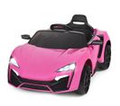 12v Voiture Électrique Enfants Avec Télécommande 2,4 G,charge 25kg Pour Enfants De 3-8 Mois (rose)