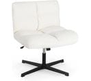 Fauteuil De Salon En Tissu Bouclette, Chambre, Bureau, Charge 160 Kg, Beige