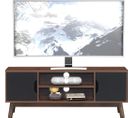 Meuble TV Avec Compartiments Et Étagères,jusqu’à 43 Pouces, 120x39x31,4, 47cm Noir