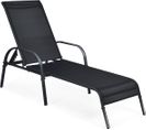 Chaise Bain De Soleil Inclinable/longue De Jardin Avec Dossier Réglable