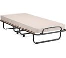 Lit Pliant, Lit Pliant D'appoint Avec Matelas En Mousse De 6,5 Cm Épais, Lit Portable Sur Roulettes