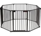 Barrière De Sécurité Pour Bébé, Animaux Enfant Grille De Protection  500x74,5cm, Noir