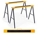 2 X Tréteau Pliable Portable Sciage Chevalets Support Stands Métallique 250kg