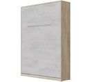 Lit Escamotable +2 Placards V 140x200+(80x2)cm Standard Chêne Sonoma/béton