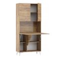 Armoire Placard Convertible En Bureau Et Table Home Office 175x80x36cm « Meggie-or Artisan»