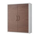 Armoire De Toilette Placard Mural De Salle De Bain En Bois Marron / Blanc Tyler