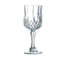 6 Verres à Pied 17cl - Verre Ultra Transparent Au Design Vintage