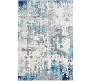 Tapis Abstrait Moderne Bleu/gris/blanc 200x275