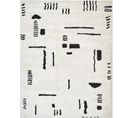 Tapis Scandinave Moderne Ivoire/noir 160x213