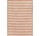 Tapis D'extérieur/intérieur Rayé Rouge/ivoire 80x150