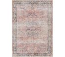 Tapis Vintage Lavable En Machine Rose 160x213