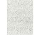 Tapis Shaggy Moderne Blanc/gris 160x213