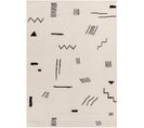 Tapis Scandinave Moderne Blanc/noir 152x213