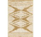 Tapis Shaggy Bohème Blanc/ocre 160x220