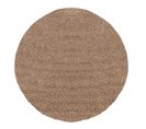 Tapis Rond Shaggy Moderne Beige Foncé Ø 200