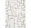 Tapis Scandinave Moderne Ivoire/marron 200x275