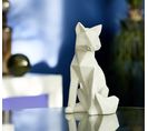 Statue H.25 cm RENARD ORIGAMI Blanc