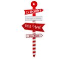 Pancarte H87 cm XMAS Rouge / Blanc