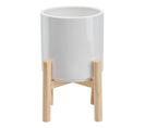 Cache pot H. 25 cm ULDRIK Blanc