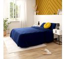 2 taies d'oreillers 50x70 cm DREAMEA PERCALE BLEU