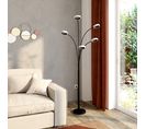 Lampadaire Led 5 têtes H.189cm LYRA Noir