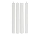 Set 4 bougies H. 20 cm ORIA Blanc