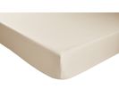 Drap housse 180x200 cm DREAMEA PERCALE BEIGE