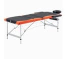 Table De Massage Pliable 3 Zones Inox Noir Et Orange 02_0001823