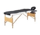 Table De Massage Pliable 3 Zones Bois Noir Et Blanc 02_0001833