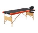 Table De Massage Pliable 3 Zones Bois Noir Et Orange 02_0001834