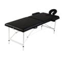 Table Pliable De Massage 2 Zones Avec Cadre En Inox Noir 02_0001886