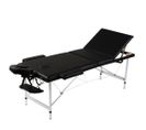 Table Pliable De Massage 3 Zones Avec Cadre En Inox Noir 02_0001888