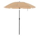 Parasol De Jardin Diamètre 2 M Ombrelle Protection Upf 50+ Inclinable Portable Résistant Au Vent Ba