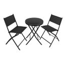 Ensemble Table Et Chaises De Jardin Noir 2208283