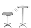 Mange Debout Aluminium Diamètre Table 60 Cm Diamètre Pied 5,8 Cm Non-pliable Hauteur Réglable 70/11