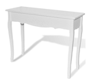 Coiffeuse Table Maquillage Chambre Salon Meuble D'entrée 100 X 35 Cm Blanc 1402007