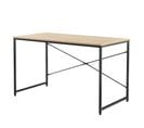 Bureau Poste De Travail Ordinateur Table Mdf 120 Cm Beige Et Noir 03_0003511