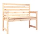 Banc De Jardin Meuble De Patio D'extérieur Terrasse 109 X 48 X 91,5 Cm Bois Massif De Pin 02_001116